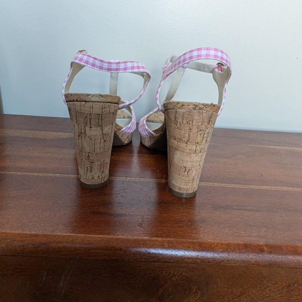 Pink gingham sandals - Picture 5 of 5